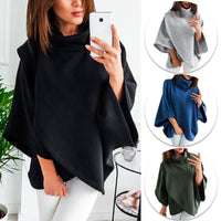 Asymmetrischer Damen Rollkragenpullover – Herbstzauber Mara