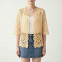 Häkelstrickjacke Mit Offener Front -  Margie