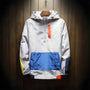 Half-Zip Hooded Windbreaker Jacket - Clarence