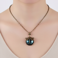 Halskette Mit Anhänger - DragonflyCharm 