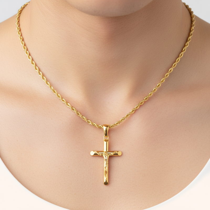 Halskette Mit Kreuz - FaithChain 