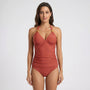 Halterneck Two-Piece Tankini Set - Bonnie