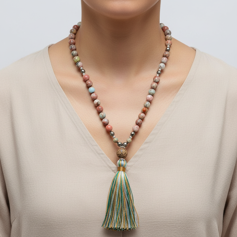 Handgefertigte Mala Kette - HeartMala 