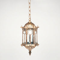 Hanging Lantern Pendant Light With Ornate Metalwork -  Lanthernis