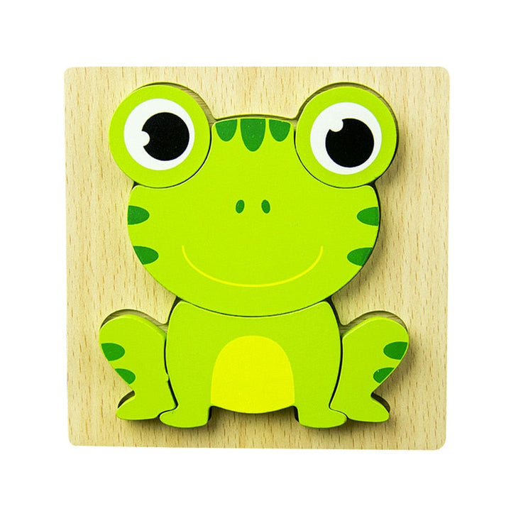 Montessori Lernpuzzle aus Holz – FarbenFreude (1+1 Gratis)