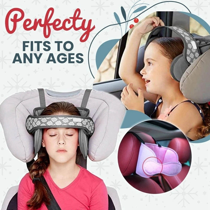 Verstellbare Kopfstütze für Kinder im Autositz – Schlafschutzband (1 kaufen, 1 gratis)