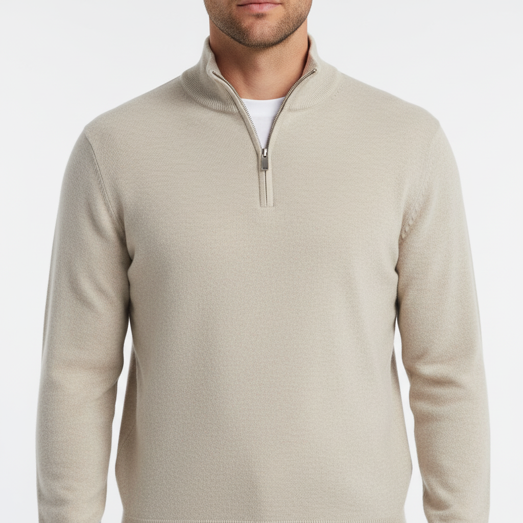 Herrenpullover Mit Reißverschluss -  Leonard