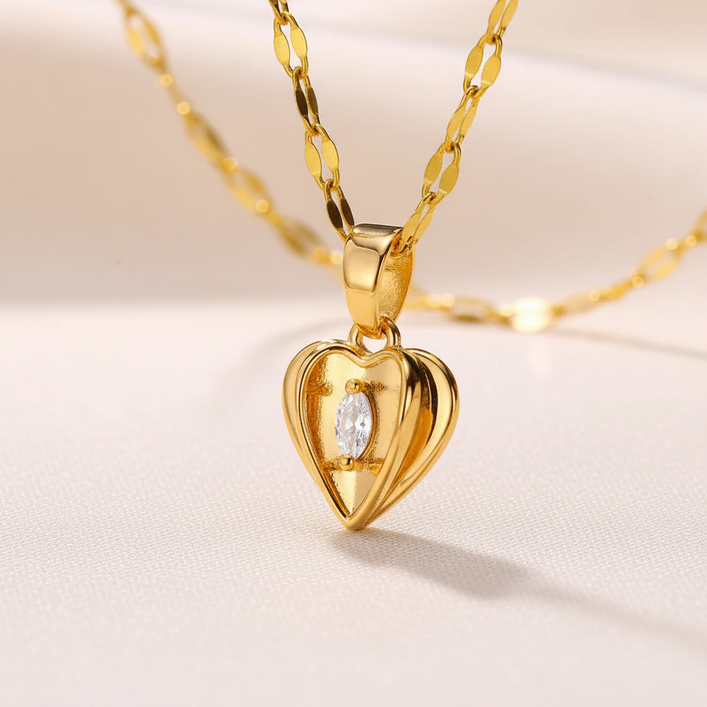 Herzanhänger Aus Edelstahl - AffectionPiece 