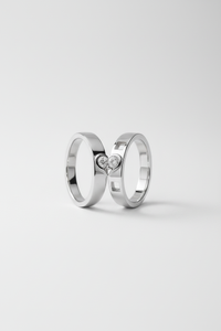 Herzförmiges Ring-Set - HeartBond 