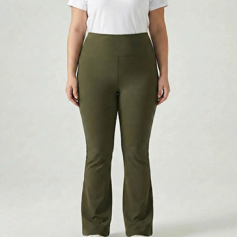 High-Waist Bootcut Plus-Size Leggings - Joann