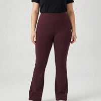 High-Waist Bootcut Plus-Size Leggings - Joann