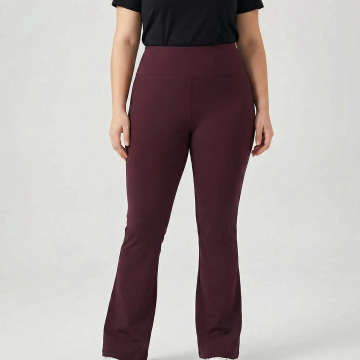 High-Waist Bootcut Plus-Size Leggings - Joann