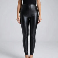 High-Waist Kunstleder-Leggings für große Größen - Lorena