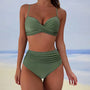 High-Waist Twist-Front Bikini Set - Patti
