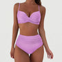 High-Waist Twist-Front Bikini Set - Patti