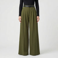 High-Waisted Wide-Leg Palazzo Trousers - Jane