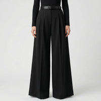 High-Waisted Wide-Leg Palazzo Trousers - Jane