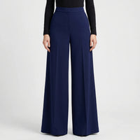High-Waisted Wide-Leg Palazzo Trousers - Jane