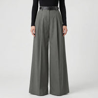 High-Waisted Wide-Leg Palazzo Trousers - Jane
