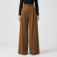 High-Waisted Wide-Leg Palazzo Trousers - Jane