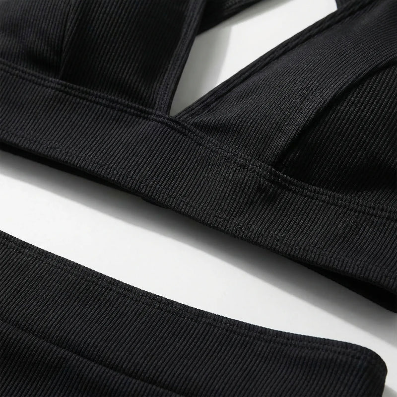 High-Waisted Wrap-Top Bikini Set - Meghan