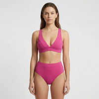 High-Waisted Wrap-Top Bikini Set - Meghan
