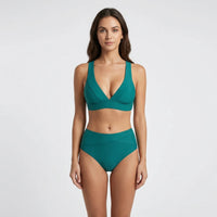 High-Waisted Wrap-Top Bikini Set - Meghan