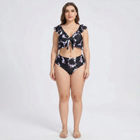 High Waist Bikini Set In Großen Größen - Jeanette