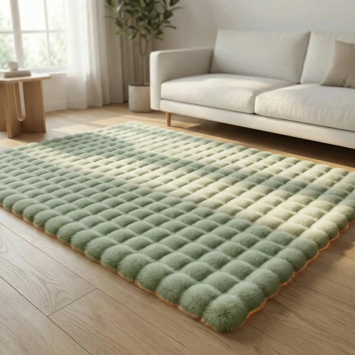 Hochflor-Teppich Mit Strukturmuster - Plushara