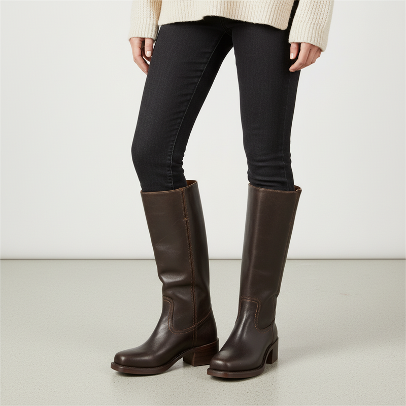 Hochschaft Lederstiefel - Serena