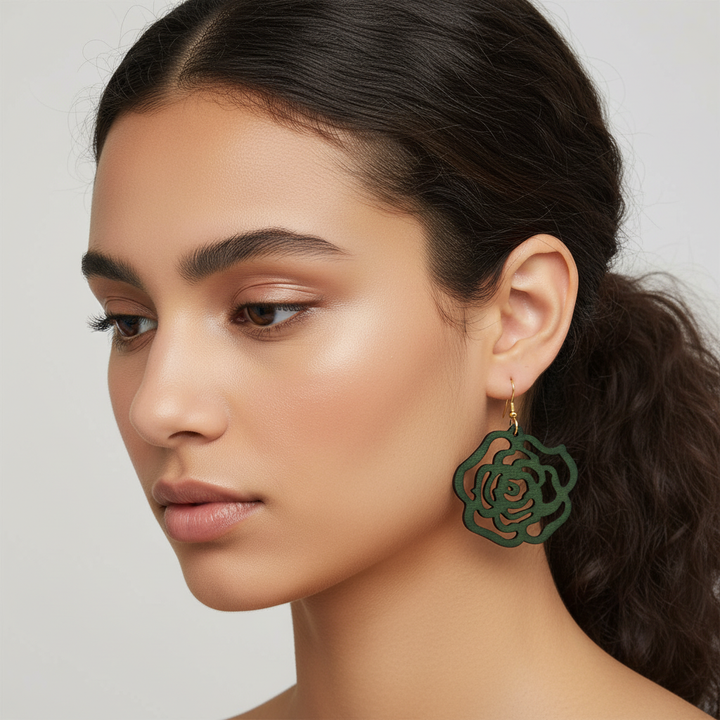 Hollow Wooden Earrings - WoodVibe 