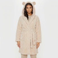 Hooded Dressing Gown With Bear Ears - Jenna