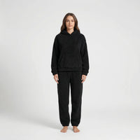 Hooded Fluffy Two-Piece Lounge Set - Marsha