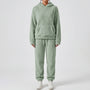 Hooded Fluffy Two-Piece Lounge Set - Marsha