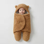 Hooded Newborn Swaddle Wrap Blanket - Sam