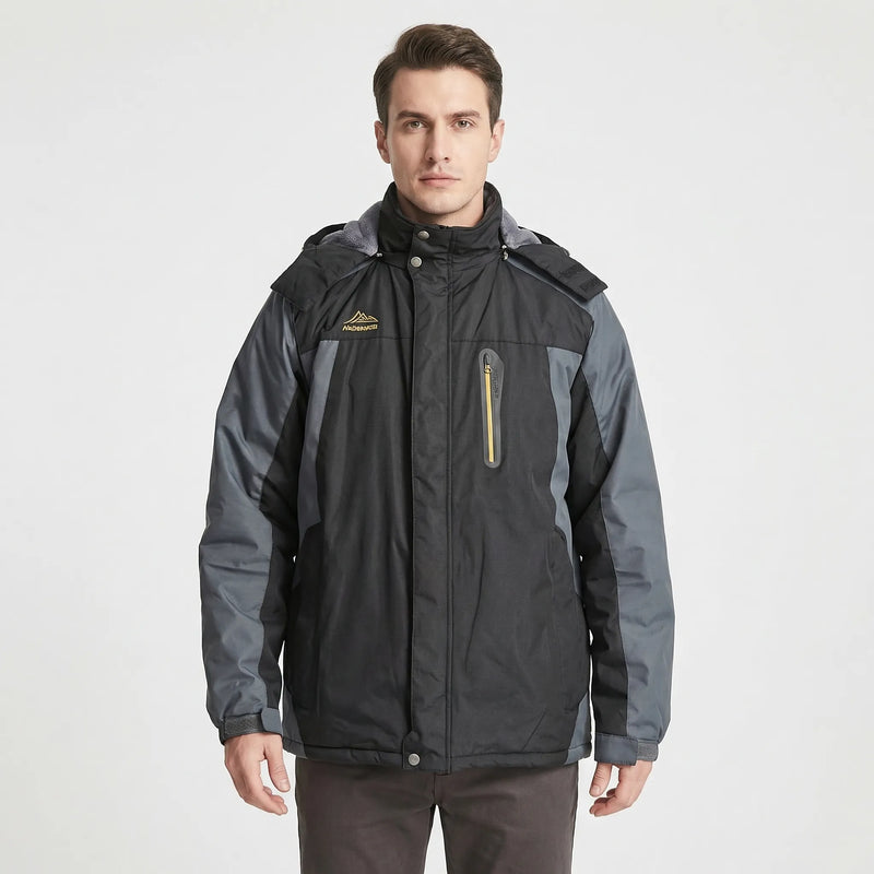 Hooded Two-Tone Outdoor Jacket - Casey