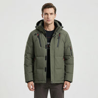Hooded Windproof Puffer Jacket - Shaun