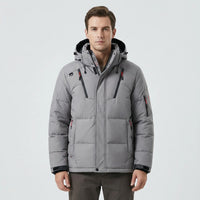 Hooded Windproof Puffer Jacket - Shaun