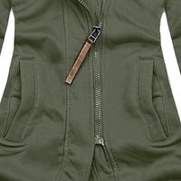 Hooded Zip-Up Winter Jacket For Women - Sally