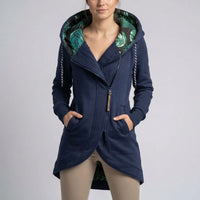 Hooded Zip-Up Winter Jacket For Women - Sally