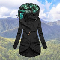 Hooded Zip-Up Winter Jacket For Women - Sally