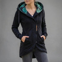 Hooded Zip-Up Winter Jacket For Women - Sally