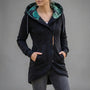 Hooded Zip-Up Winter Jacket For Women - Sally