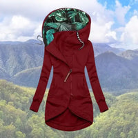 Hooded Zip-Up Winter Jacket For Women - Sally