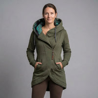Hooded Zip-Up Winter Jacket For Women - Sally
