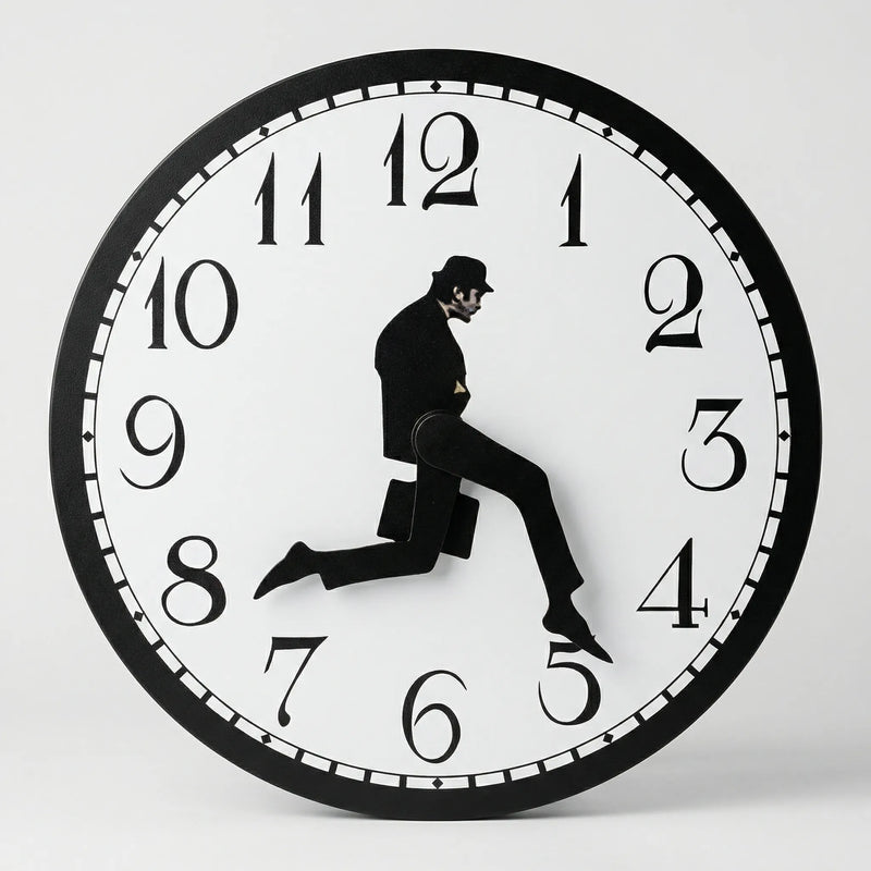 Humorvolle Wanduhr - TickleStride
