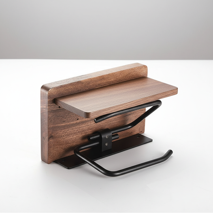 Industrieller Metallpapierhalter - WoodlyKeep