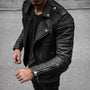 Herren Leren Bikerjack – Cael