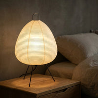Japanese-Inspired Rice Paper Table Lamp -  Zenshoji