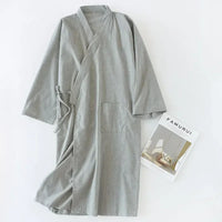 Japanese Kimono-Style Mens Dressing Gown - Blake